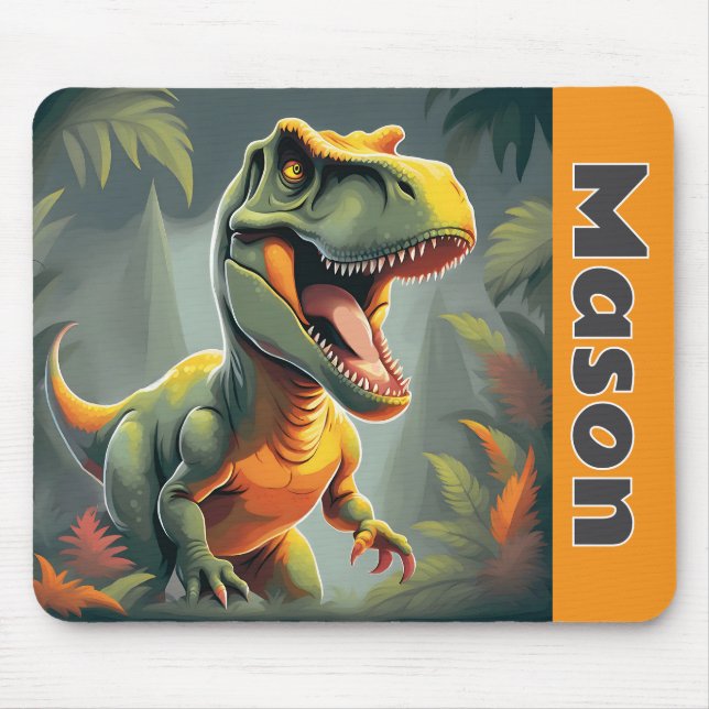 Alfombrilla De Ratón T-Rex Tyrannosaurus Rex Dinosaur Mousepad (Frente)