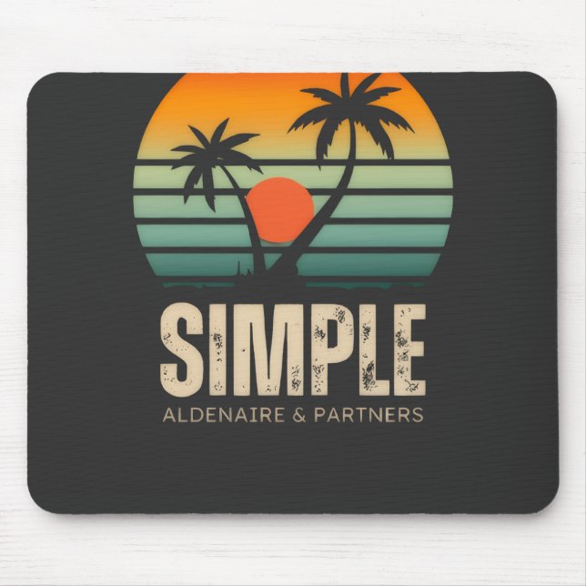 Alfombrilla De Ratón T-shirt Simple Sunset - Tropical vibes design (Frente)