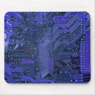 Alfombrilla De Ratón Tablero de Circuito Cibernético Azul Tecnología El