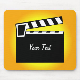 Alfombrilla De Ratón Tablero de Clapperboard de la pizarra de la