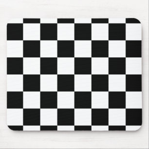 Alfombrilla De Ratón Tablero negro y blanco