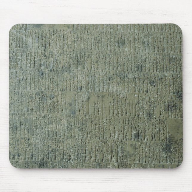 Alfombrilla De Ratón Tableta con la escritura cuneiforme (Frente)