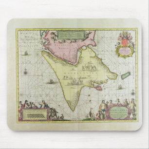Alfombrilla De Ratón Tabula Magellanica, Quatierrae del Fuego, placa 18