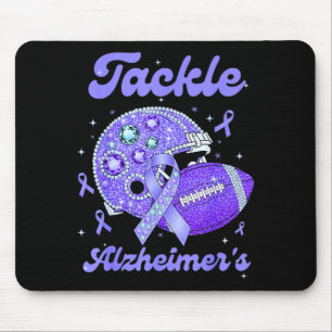 Alfombrilla De Ratón Tackle alzheimer lucha fin apoyo usa morado
