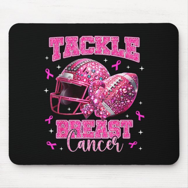 Alfombrilla De Ratón Tackle Breast Cancer Awareness American Football N (Frente)