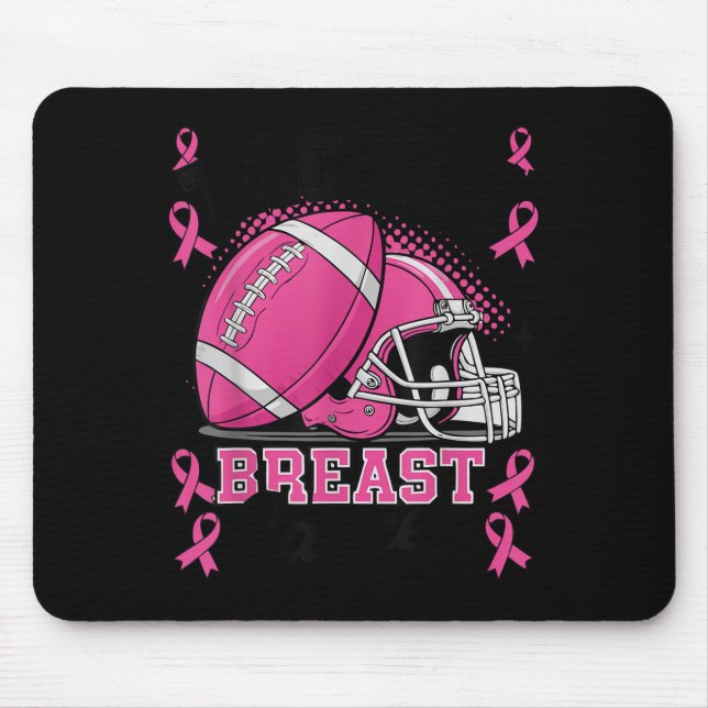 Alfombrilla De Ratón Tackle Breast Cancer Awareness Nk Ribbon Football  (Frente)
