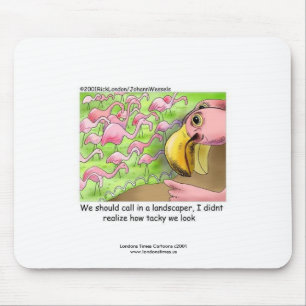 Alfombrilla De Ratón Tacky Pink Flamingos Funny Mouse Pad