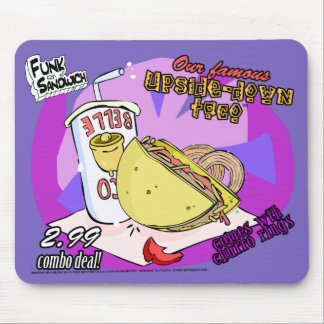 Alfombrilla De Ratón Taco al revés del bocadillo del miedo