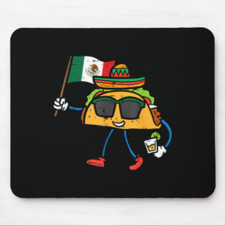 Alfombrilla De Ratón Taco Bandera de México Cinco De Mayo Mexicano