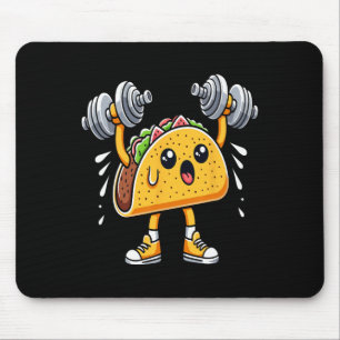 Alfombrilla De Ratón Taco Fitness Workout Gym Cinco De Mayo Fiebre Mexi