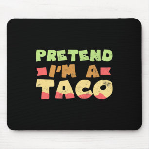 Alfombrilla De Ratón Taco Halloween Disstume Diseño de Disfraces Preten