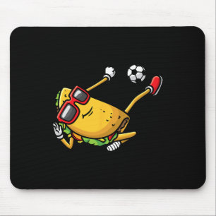 Alfombrilla De Ratón Taco jugando fútbol mexicano Cinco De Mayo Niños