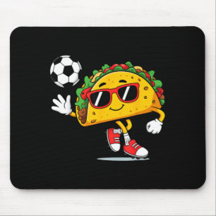 Alfombrilla De Ratón Taco jugando fútbol mexicano cinco de mayo sombrer