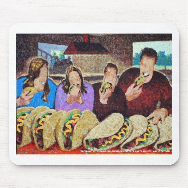 Alfombrilla De Ratón Taco martes del zombi (Frente)