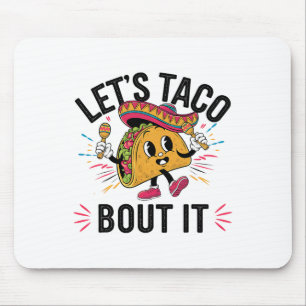 Alfombrilla De Ratón Taco por la diferencia de cinco tacos mexicanos