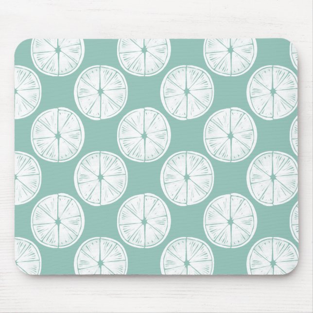 Alfombrilla De Ratón Taco sobre el amor | Patrón de cal Verde azulado (Frente)