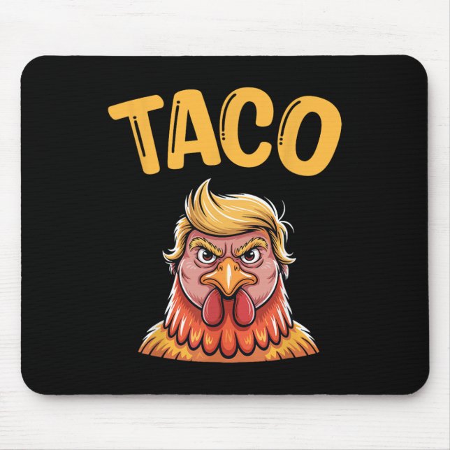 Alfombrilla De Ratón Taco Taco Trump siempre se ríe divertido (Frente)