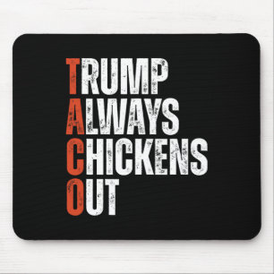 Alfombrilla De Ratón Taco Trump Siempre se Acobarda Diciendo Arancel Di