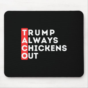 Alfombrilla De Ratón Taco - Trump Siempre se Echa para Atrás - Anti-tru