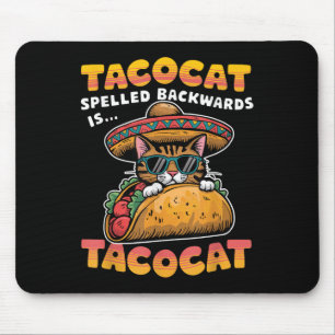Alfombrilla De Ratón Tacocat lanza hacia atrás Taco Cat Cinco De Cinco
