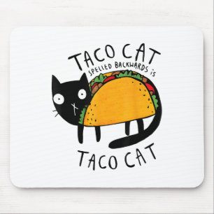 Alfombrilla De Ratón Tacocat se movía hacia atrás curioso gato tacaco C