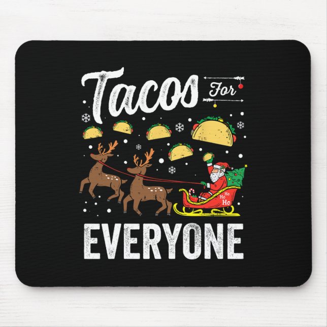 Alfombrilla De Ratón Tacos Para Todos Los Navidades Taco Funny Xmas San (Frente)