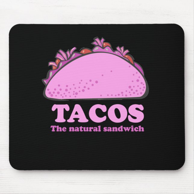 ALFOMBRILLA DE RATÓN TACOS ROSADO (Frente)