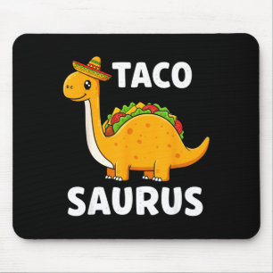 Alfombrilla De Ratón Tacosaurus taco dinosaur t rex camiseta - divertid
