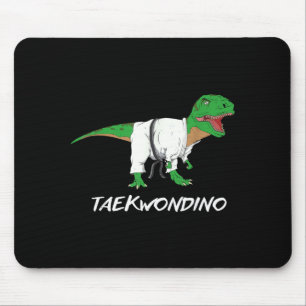 Alfombrilla De Ratón Taekwondo Divertido T Rex Dinosaurio Lindo Artes M
