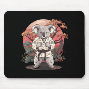 Alfombrilla De Ratón Taekwondo Koala Kickboxing Animall Jiu-Jitsu Kung