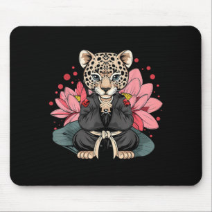 Alfombrilla De Ratón Taekwondo Leopardo Kickboxing Animall Jiu-Jitsu