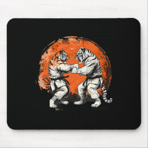 Alfombrilla De Ratón Taekwondo Tiger Kickboxing Jiu-jitsu Kung Fu Marti