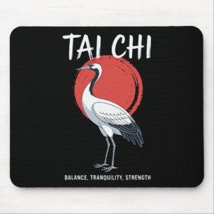 Alfombrilla De Ratón Tai Chi Qigong Grulla Artes Marciales Yoga Meditac