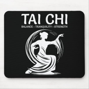 Alfombrilla De Ratón Tai Chi Qigong Grulla Artes Marciales Yoga Meditac