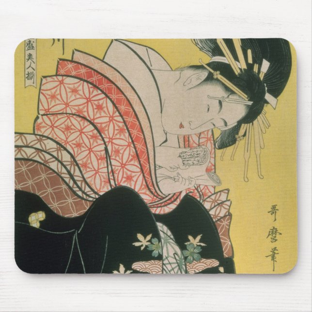 Alfombrilla De Ratón Takigawa del salón de té, Ogi (Frente)