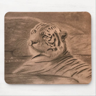 Alfombrilla De Ratón "Taking A Dip" tiger mousepad