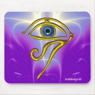 ALFOMBRILLA DE RATÓN TALISMAN AZUL / ORO HORUS OJO