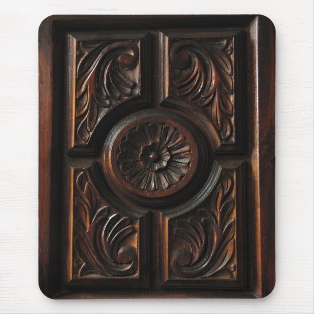 Alfombrilla De Ratón Talla de madera (Frente)