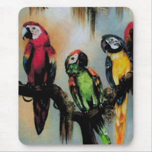 Alfombrilla De Ratón Tallando loros ~ Mousepad