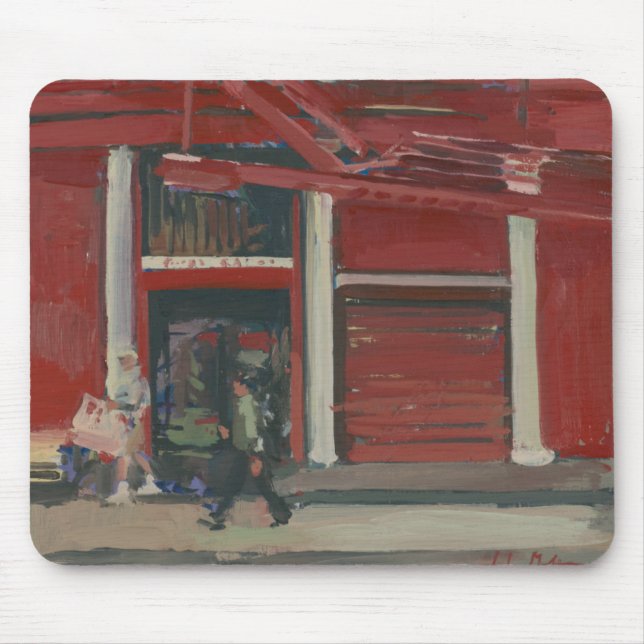 Alfombrilla De Ratón Taller de pintura de la perla Manhattan (Frente)