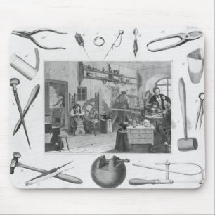 Alfombrilla De Ratón Taller y herramientas principales de la joyería,