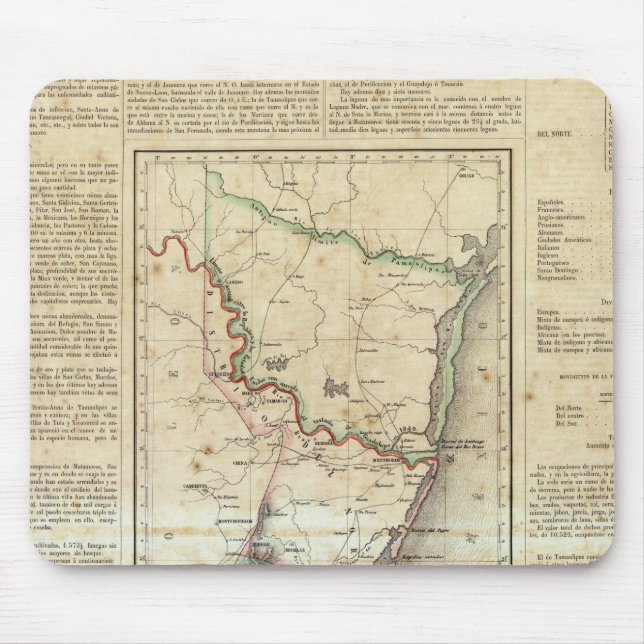 Alfombrilla De Ratón Tamaulipas, México (Frente)