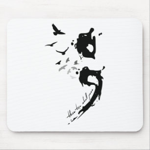 Alfombrilla De Ratón También P Problemas De Salud Mental Semicolón