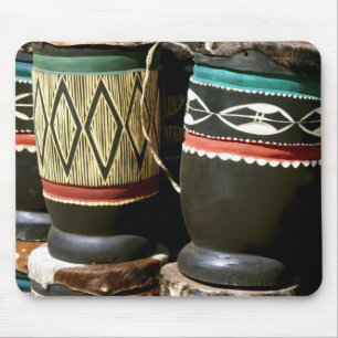 Alfombrilla De Ratón Tambores tallados mano, Livingston, Zambia