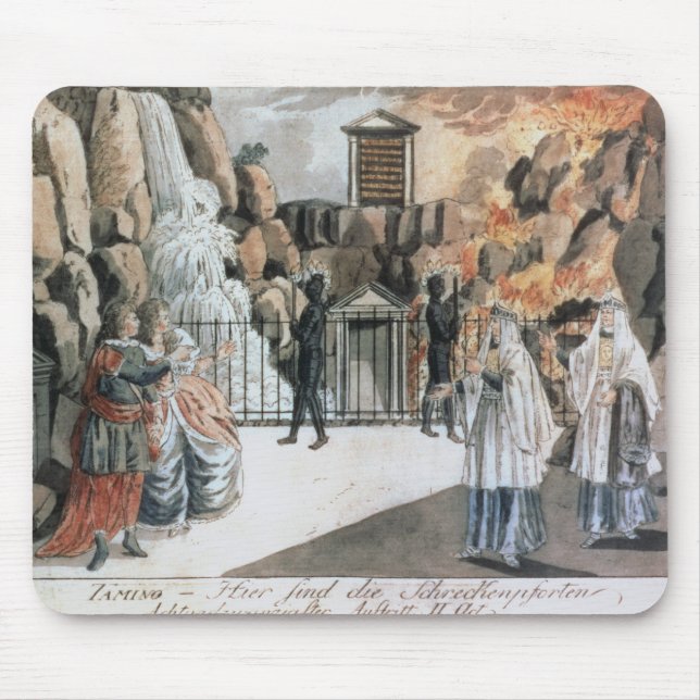 Alfombrilla De Ratón Tamino y Pamina antes del templo (Frente)