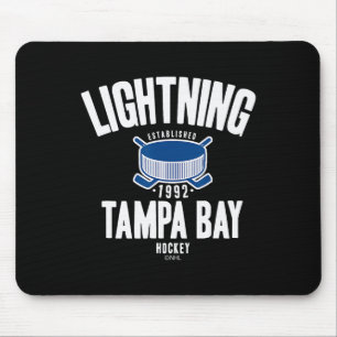 Alfombrilla De Ratón Tampa Bay Lightning Disco de Hockey Negro Oficialm