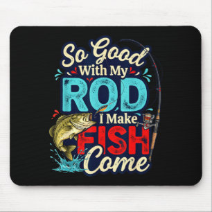 Alfombrilla De Ratón Tan bueno con mi caña humor divertido de pesca 