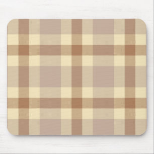 Alfombrilla De Ratón Tan Y Tartán Crema