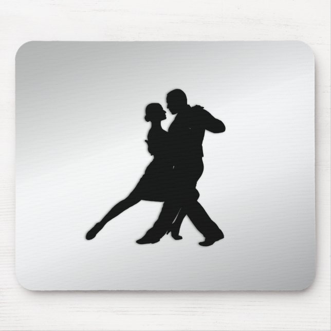 Alfombrilla De Ratón Tango Dancers Silhouette (Frente)