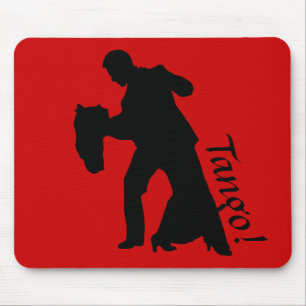 Alfombrilla De Ratón ¡Tango! Sala de baile Dance Pareja Silhouette